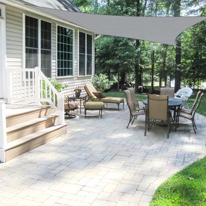 Zonnezeil, zonnedak, 98% UV-blok, zonnezeil, rechthoekig, 3 x 3 m, waterafstotend, 420D PES schaduwgever voor tuin, balkon, terras, outdoor touw met scheurvastheid