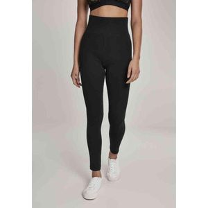 Urban Classics - High Waist Jersey Legging - 4XL - Zwart