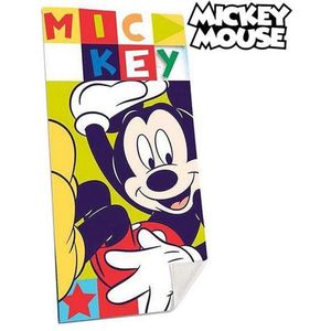 Disney Strandlaken Mickey Mouse - 140 X 70 cm. -  Katoen - Groen/rood
