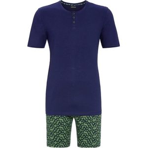 Nachtblauwe heren shortama Ringella - Blauw - Maat - 54