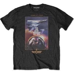 Top Gun - Wingman Poster Heren T-shirt - 2XL - Zwart
