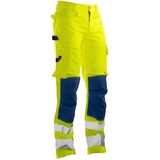 Jobman 2378 Hi-Vis Service Trousers Geel/Navy maat C46