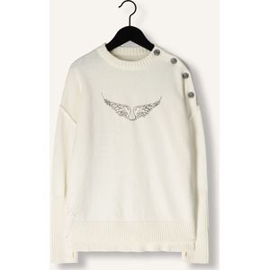 Zadig & Voltaire X60328 Truien & Vesten Meisjes - Sweater - Hoodie - Vest- Gebroken wit - Maat 140