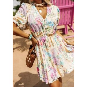 Estee Brown MIDI SHIRT Spring 2025 DRESS WVN-Pink- Dames Jurk - Size:M