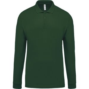 Kariban Piqué-herenpolo lange mouwen K256 - Forest Green - 3XL