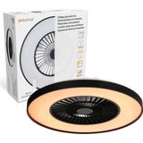 Proventa Premium Plafondventilator met lamp 60 cm - Zomer- en winterstand met afstandsbediening - Zwart