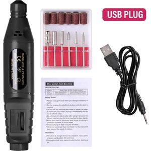 Xerolax Pedicureset Electrisch - Elektrische Nagelvijl - Pedicureset Professioneel - 10 in 1 - Nagelfrees - Nagelfrees Elektrische - Voeten - Handen - Zwart