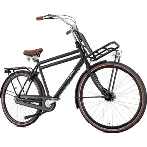 Popal Daily Dutch Prestige N7 - Transportfiets - Stadsfiets - Heren - 61 centimeter - Mat Zwart