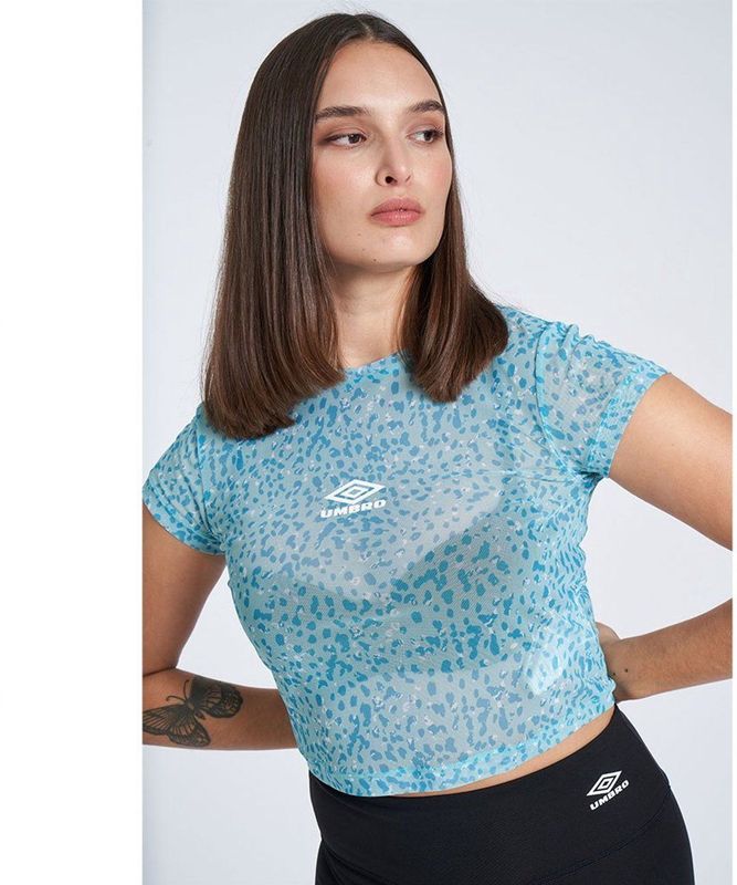 Umbro Mesh Crop T-shirt Met Korte Mouwen