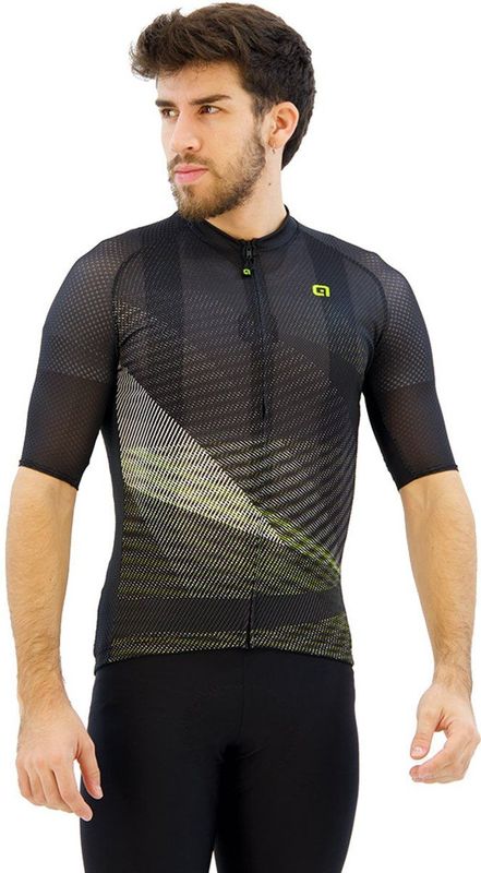 ALE - Pragma Connect - Korte Mouw Wielertrui - Zwart