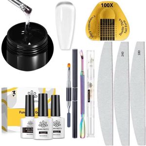 Born Pretty - Extension gel - Set - HEMA-vrij - Builder gel - Nagelgel - UV gel builder - Gel -Nagelverlenging - Buildergel - Builder gel gel nagels - UV gel - Gel nagels - Gelnagels