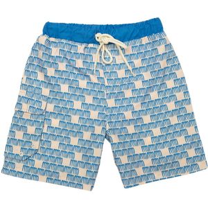 Ducksday - Zwembroek - boardshort - UV-werend - UPF50+ - Surf - Manta - Blauw - Maat 10 jaar - 134/140