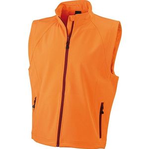 James and Nicholson Heren Softshell Vest (Oranje)