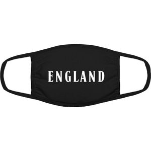 England mondkapje | gezichtsmasker | bescherming | bedrukt | logo | Wit mondmasker van katoen, uitwasbaar & herbruikbaar. Geschikt voor OV