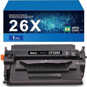 Geschikt voor HP 26X / CF-226X Toner cartridge Zwart - Geschikt voor HP LaserJet Pro M402DN - M402DNE - M402DW - M402N - M426DW - M426FDN - M426FDW