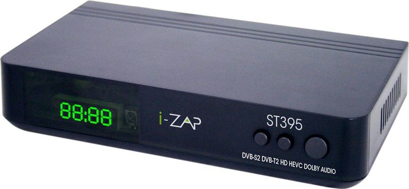 Zap - i-ZAP T395 - TV-ontvanger - Zwart - Compatibel met DVB-S2 en DVB-T2