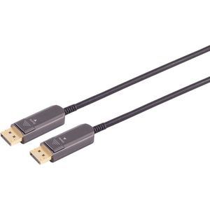 Actieve DisplayPort 1.4 Kabel - 8K 60Hz - Verguld - 7,5 meter - Zwart