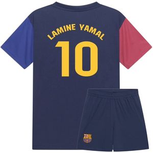 FC Barcelona Voetbaltenue Lamine Yamal - Voetbaltenue Kinderen - Shirt en Broekje - Jongens en Meisjes --116