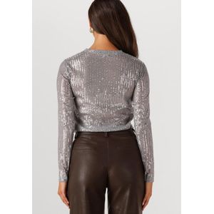 Notre-V Nv-geraldine Tops & T-shirts Dames - Shirt - Zilver - Maat XS