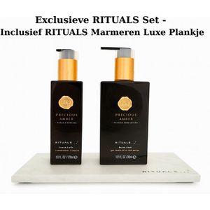 Rituals - Amber - Handzeep - 300 ml - Luxe Marmeren Plankje - Hand Balm 175 ml