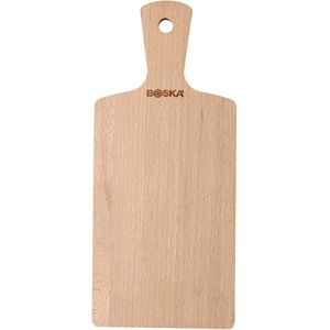 Boska Serveerplank Geneva S - Met handgreep - Europees beukenhout - Bruin - Borrelplank - 27,5 cm