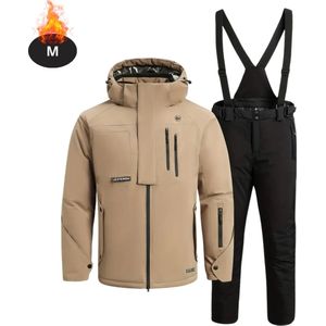 Bovista Skipak - SkiBroek - Skijas - Ski Suit - Wintersport - Heren - 2-Delig - Khaki - Maat S