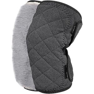 Mercadome® Kniebrace - Kniebandage - Kniesteun - Patella - Knieverwarmer - Stabiel & Veilig - Knieondersteuning - 1 paar - Winter - Grijs