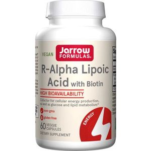 R-Alpha Liponzuur met biotine (60 Capsules) - Jarrow Formulas