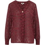 WE Fashion - Blouse - V-hals - Dames - Met Structuur - All-over Vlekjesprint