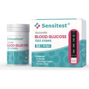 Sensitest 50 Stuks Teststrips & Lancetten – Geschikt voor Sensitest Bloedsuikermeter – Voor Vingerprikken