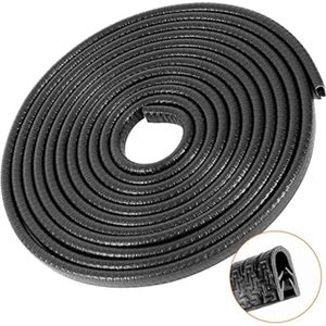 Auto deur rubber afdichting - 5M - Deurbeschermer - zwart - knikbaar - Auto deur rand beschermer - Hoekbescherming voor kinderen - U-profiel - Klemprofiel rubber - Auto Deurbeschermer Bumperstrips
