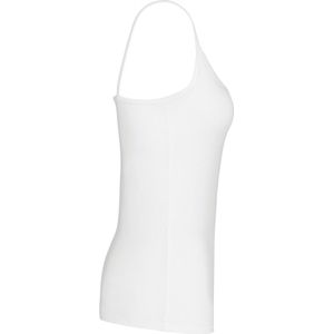 Kariban - Tank Top - Mouwloos - Wit - 95% Katoen - 5% Elasthan