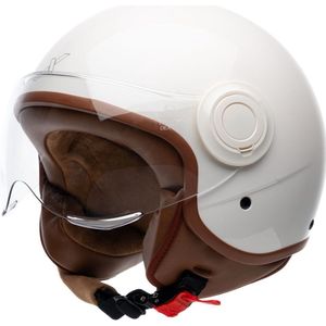 Motor Jet Helm SKYLAR Wit Glanzend XL van MOTOBLOUZ