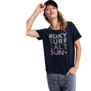 Roxy Vl Oceanwave Regular Fit T-shirt Met Korte Mouwen Blauw L Vrouw
