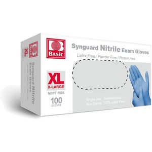 Nitril handschoenen blauw doos a 100 stuks