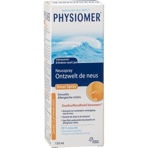 2 x Physiomer sinus spray 135ml - neusspray - verkoudheid - allergie