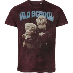 The Muppets Old School Heren T-shirt - donkerrood - S