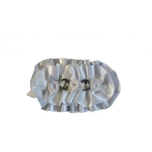 Jessidress Meisjes Haarclips Dames Haar Baret met strass - Wit