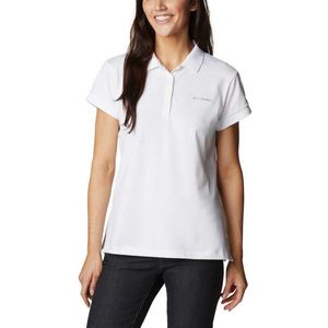 Columbia Lakeside Trail™ Solid Pique Polo Met Korte Mouwen Wit L Vrouw