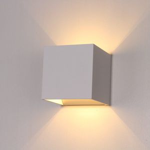 Wandlamp Kubus Wit - 12x12x12cm - excl. G9 - IP20 - Dimbaar > wandlamp wit | wandlamp binnen wit | wandlamp hal wit | wandlamp woonkamer wit | wandlamp slaapkamer wit | sfeer lamp wit | up and down wandlamp wit