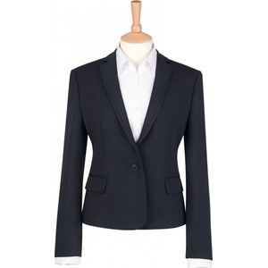 Blazer Dames 52 EU (24 UK) Brook Taverner Lange mouw Black 100% Polyester