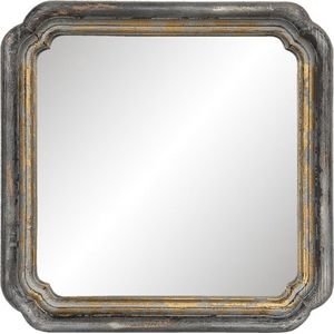 Wandspiegel  44*6*44 cm - Goudkleurig Hout Glas