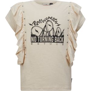 Retour Jeans Meisjes T-shirt Sade Beige/Zwart