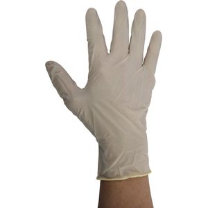 Nitril wegwerphandschoenen-wegwerp handschoenen nitril-Ongepoederd-Latexvrij-SMALL-100 stuks/doos- Kleur: Wit