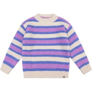 DAILY7 Knitted Sweat Fancy Stripe Truien & Vesten Meisjes - Sweater - Hoodie - Vest- Zand