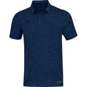 Jako Polo Premium Basics Marine Blauw Gemeleerd Maat 3XL