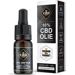 CBDLabs CBD Olie 10% - 1000MG CBD - 10 ml - Vegan - Op Basis van Biologische Hennepzaad Olie - 100% Natuurlijk - Circa 200 Druppels - Premium Product
