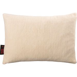 Quality Heating - Warmtekussen draadloos - Infrarood kussen oplaadbaar - Warmy - 45 x 65 cm - Teddy off white - magnetische oplaadfunctie - powerbank
