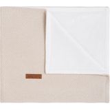 Baby's Only Gebreide wiegdeken soft - Baby deken Classic - Dekentje voor jongens en meisjes - 1.1 TOG - 70x95 cm - Zand - Superzachte voering