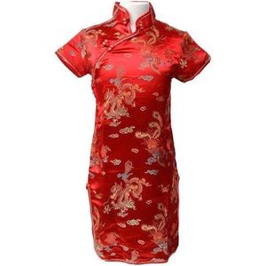 Chinese jurk verkleed jurk rood maat 6 (104-110) verkleedkleding prinsessen jurk valt klein bestel een maat groter